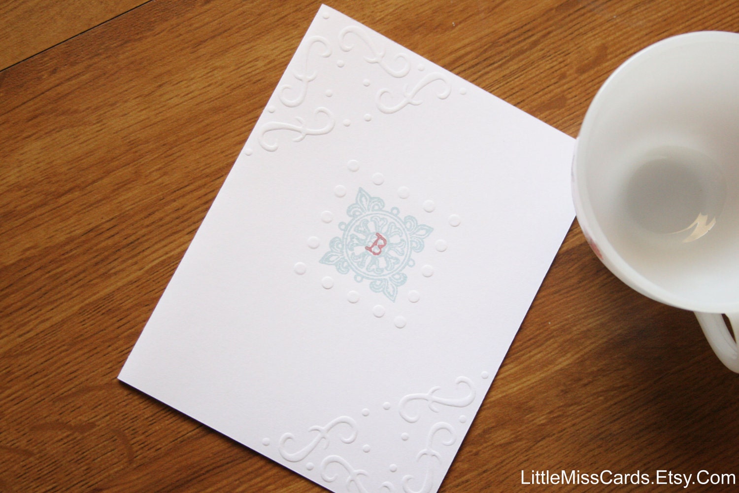 Monogrammed Wedding Stationery Cards with envelopes-100