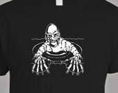 CREATURE from the BLACK LAGOON screen printed t-shirt black sizes s-m-l-xl