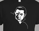 DRACULA Bela Lugosi screen printed t-shirt BLACK size S-M-L-XL