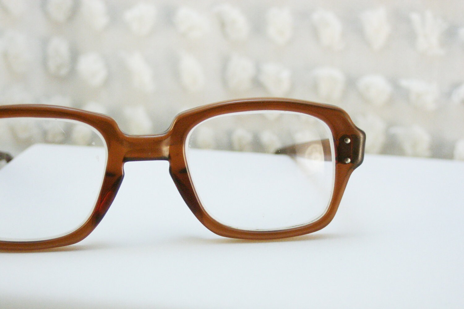 1980's Thick Horn Rim Military Issue Eyeglasses Root by DIAeyewear