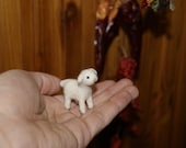 Felted lamb, felted toy, lamb miniature, super tiny, neddle felted lamb, soft sculpture, farm animals miniature