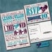 Vintage Rock Poster Custom Wedding Invitation Suite with RSVP postcards and address labels
