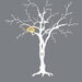 Custom Love Birdies 12" x 18" Wedding Tree - With Ink  and Instructions