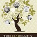 Personalized Family Tree - Custom Art From Your Photos -  Christmas, Anniversary or Housewarming Gift