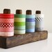 Dark Washi Tape Organizer - Wood Masking Tape Holder - Eco friendly Japanese Tape Dispenser for 20 rolls