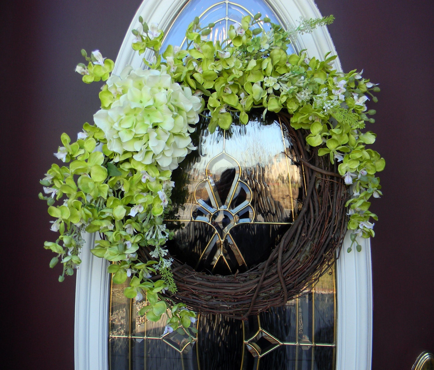 Spring Summer Grapevine Door Wreath Decor.."Spring Inspirations"