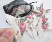 20 Alice in Wonderland Rose Bush Garden Origami Butterflies