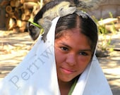 Nicaraguan Girl and Pet Squirrel, 8X10 Original Photo Fine Art Print