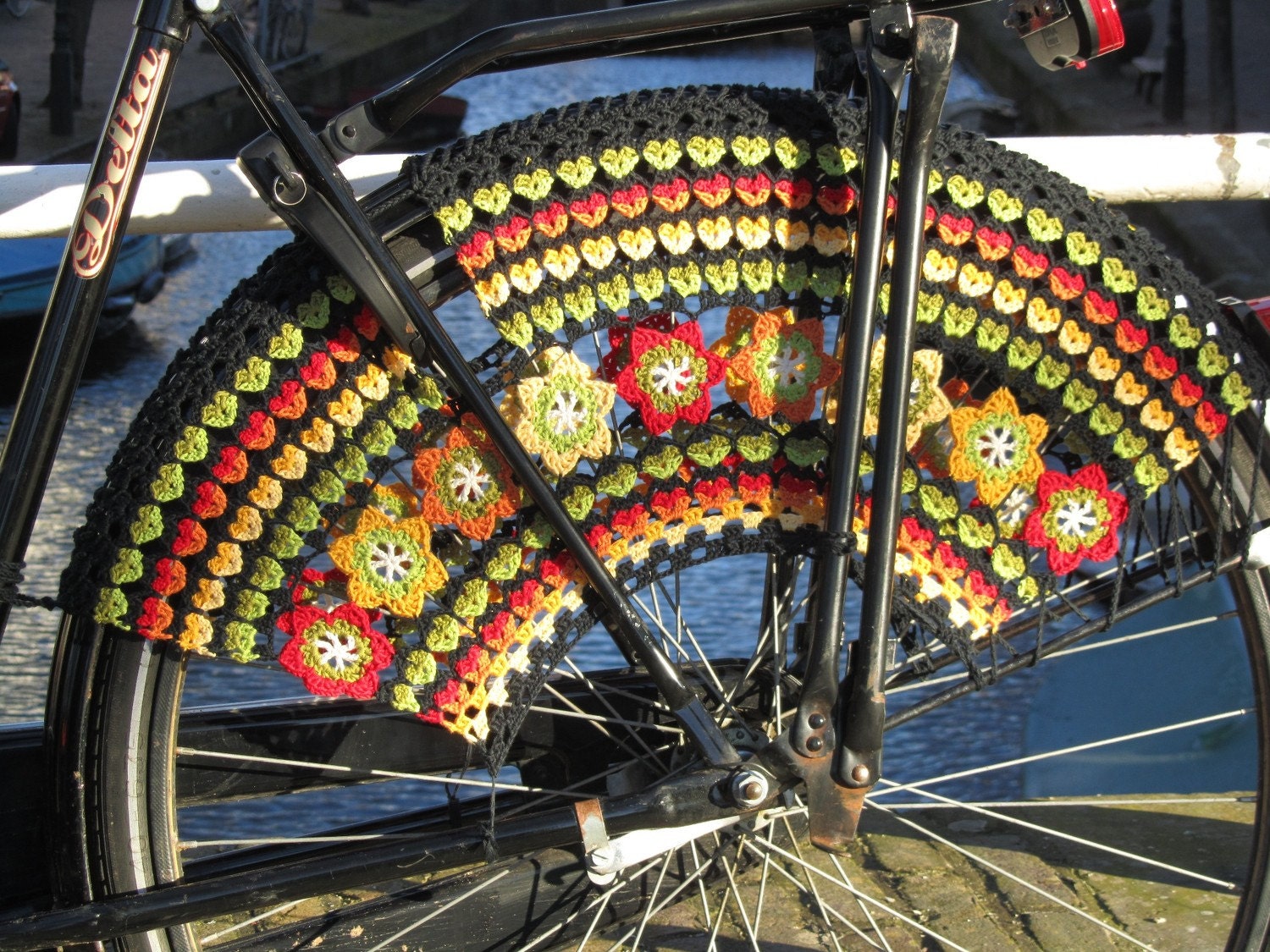 Crochet Skirt Guards, Flower Power