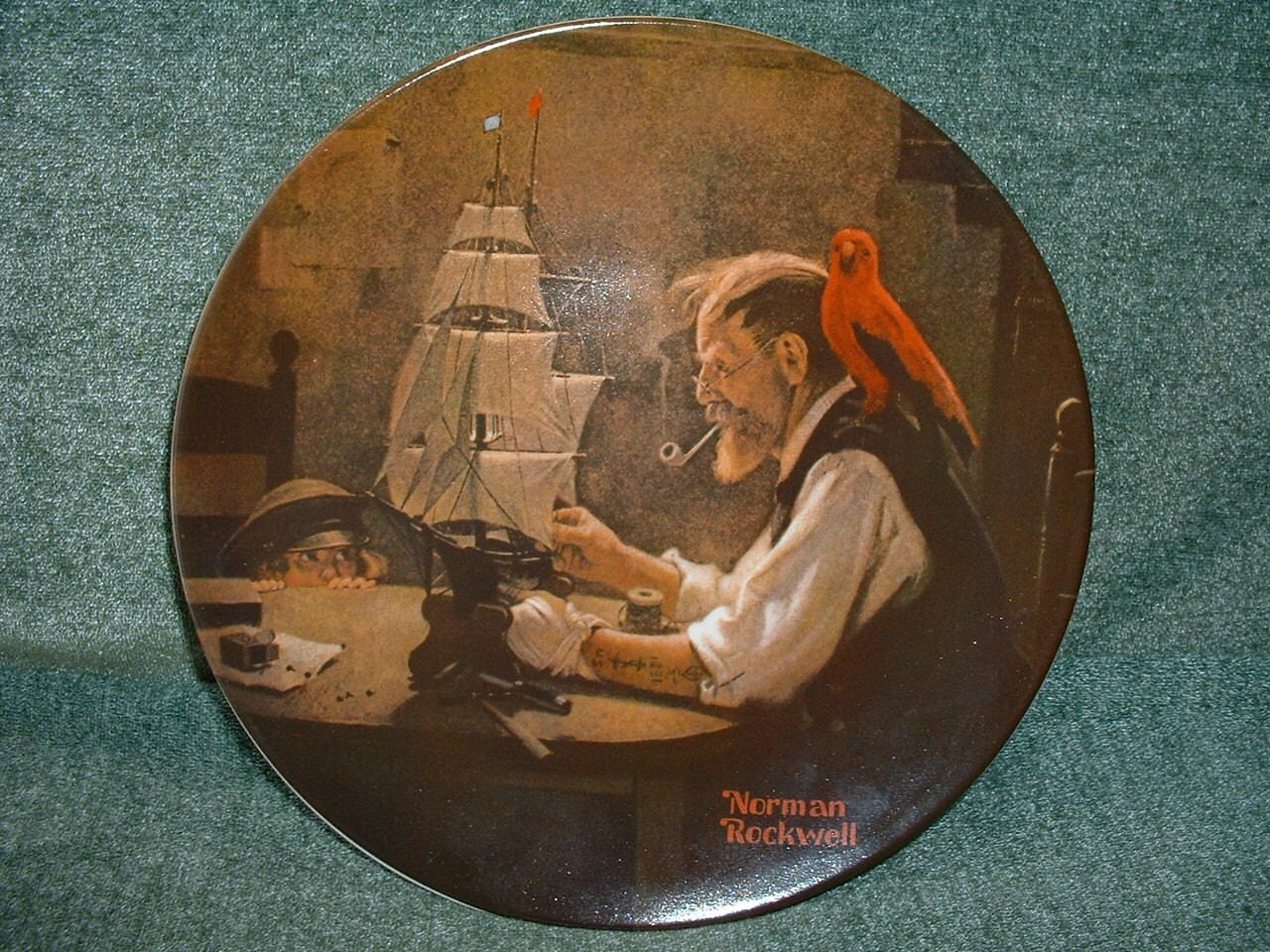 Collector s Plate Norman Rockwell 1980 The Ship By HKirkVintage Collector s Plate Norman Rockwell 1980 The Ship By HKirkVintage