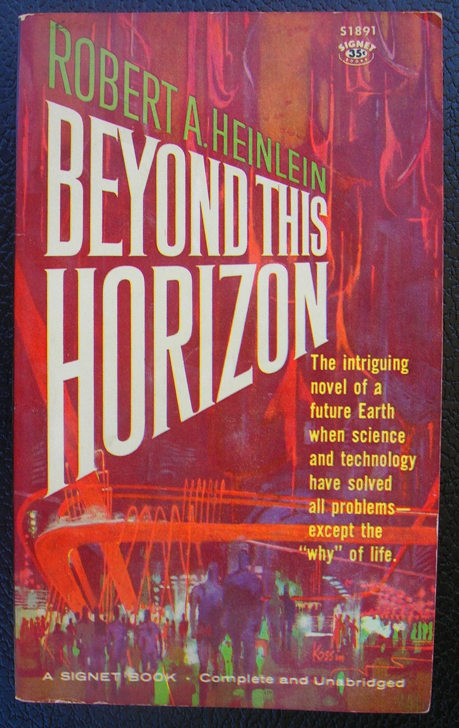 Beyond This Horizon - by Robert Heinlein - 1960 Edition - Classic Vintage Sci-Fi Paperback