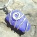 Beachglass - Seaglass Pendant - Beautiful Blue Gem