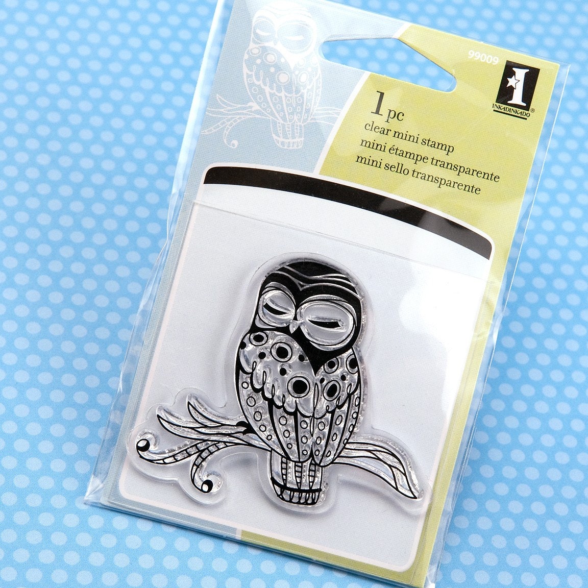Sleepy Owl - Clear Acrylic Stamp from Inkadinkado