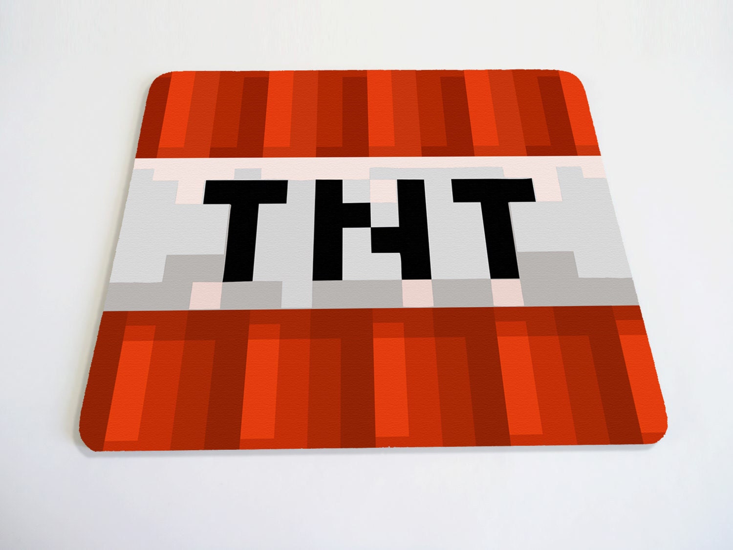 Minecraft inspired TNT mouse pad
