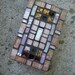 Mosaic Light Switch Cover - Copper and Pink Stained Glass Switchplate