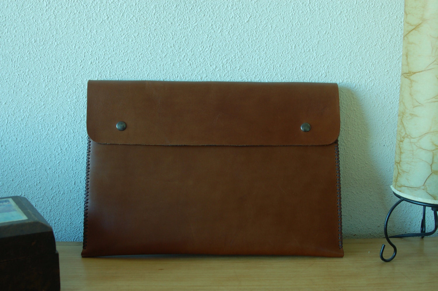 11 - Inch Macbook Air Leather Sleeve - Dark Brown