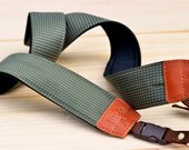 Dark Green Rainy Camera Strap suits for DSLR / SLR with Quick Release Buckles