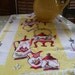 Vintage Yellow and Red Retro Kitchen Towel