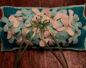 OOAK  Felt Handstitched RING BEARERS Wedding Pillow Special reg. 20.00 now 11.00