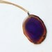 30% off - no. 31 - ooak geode slice and vintage brass chain necklace