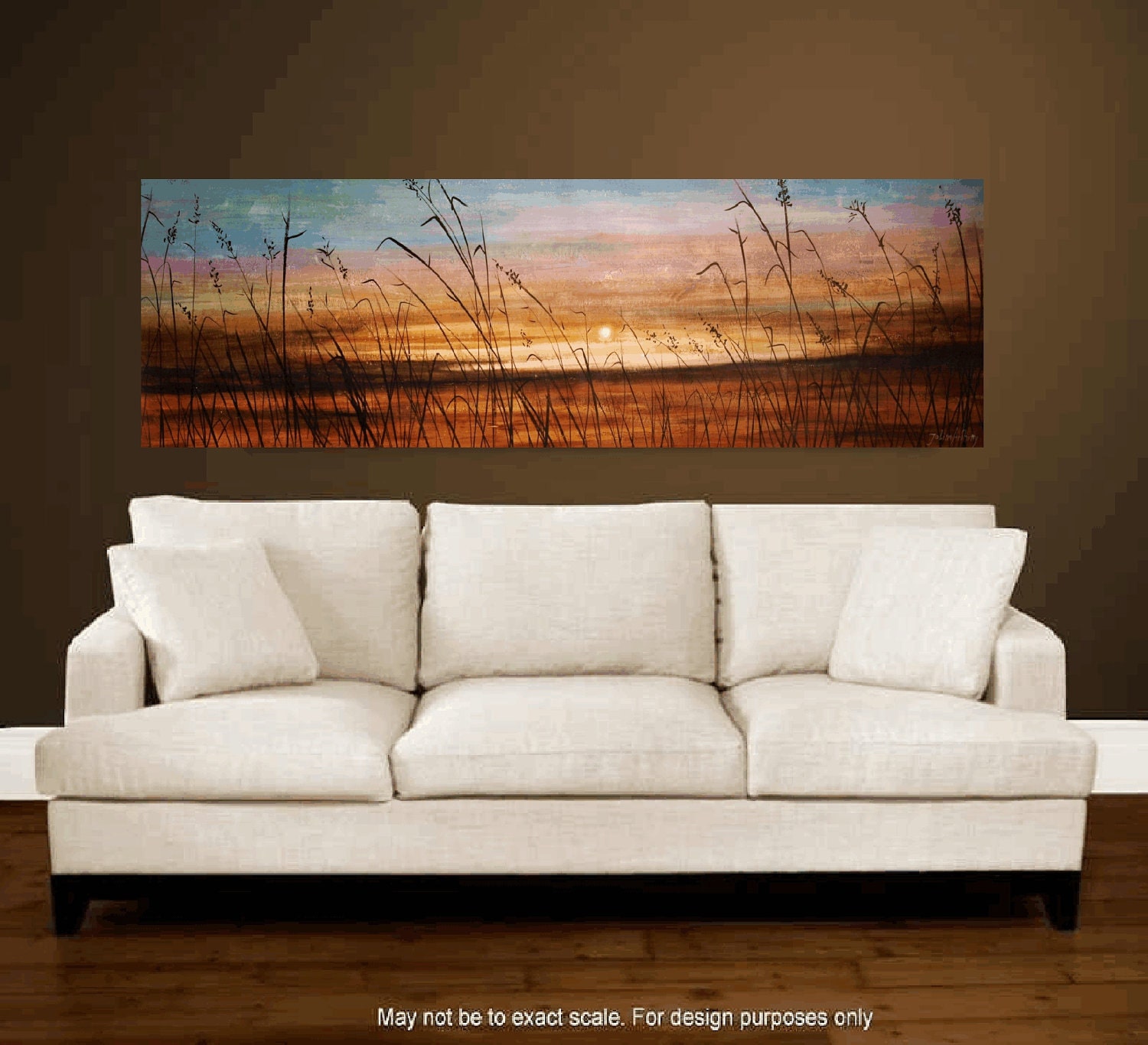 Original 72" large xxl Landscape painting from listed artist jolina anthony made to order