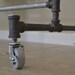 ROLLING Clothing Rack - GALVANIZED STEEL (with wheels/casters)
