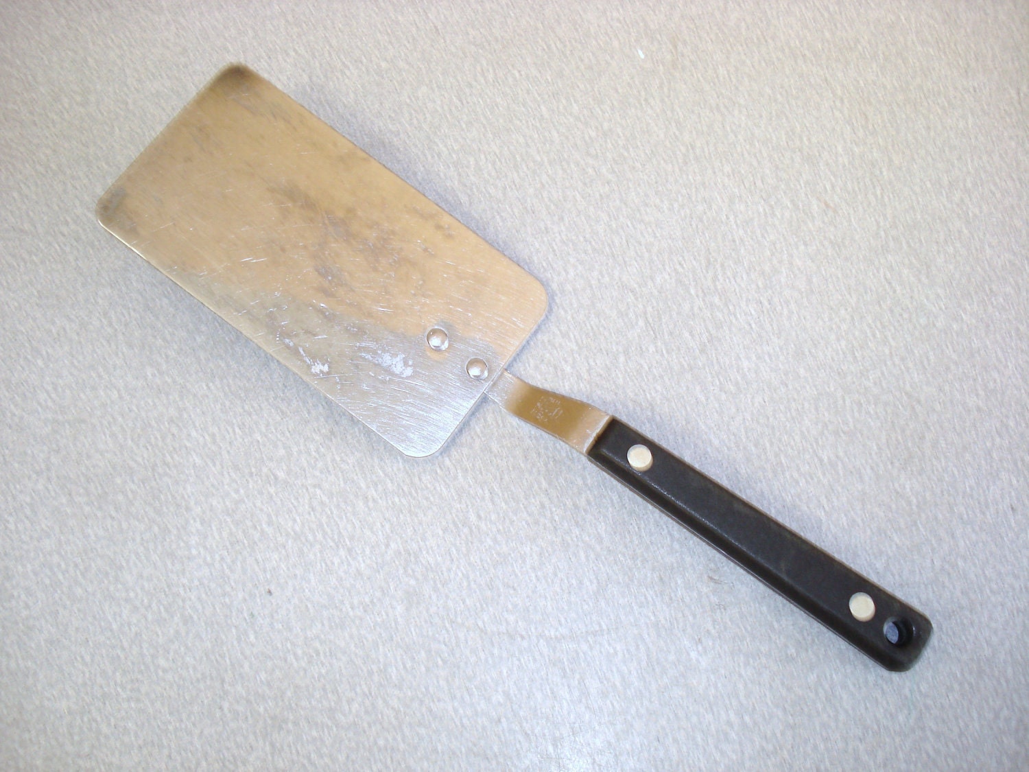 Vintage EKCO Stainless Steel Spatula With Wood by npebaysale