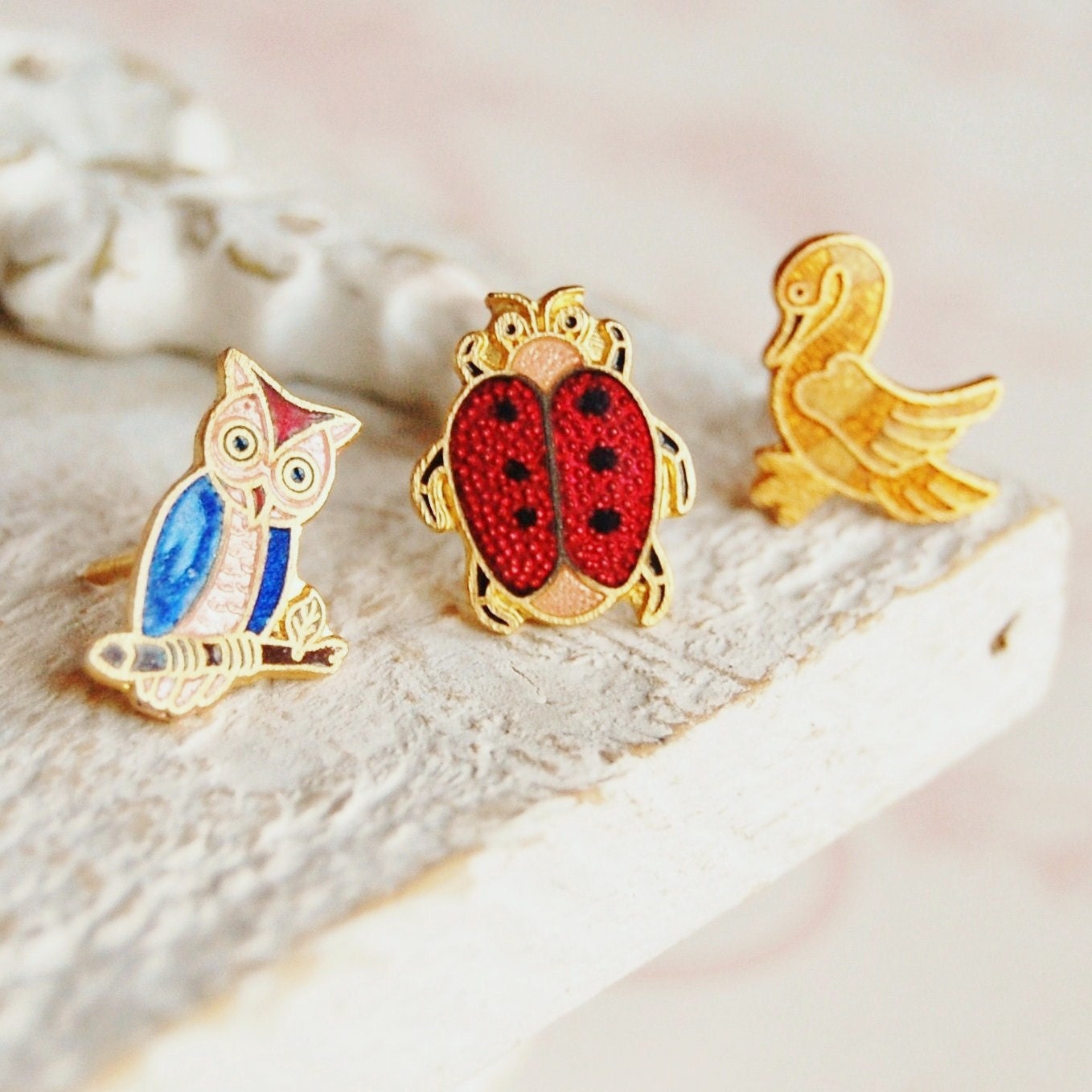 Vintage Animal Clutch Pins
