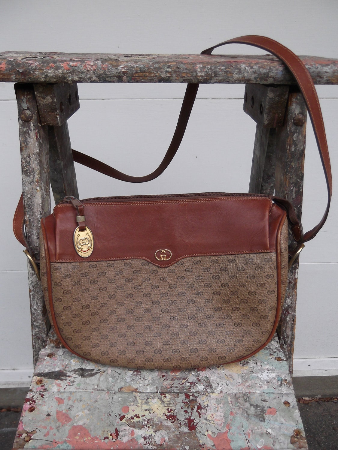 Vintage Gucci Shoulder Crossbody Handbag / by looseendsvintage