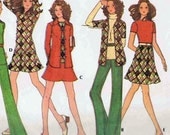 1972 Womens Knit Wardrobe Pattern McCalls 3280 Bust 34