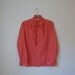 SALE - Vintage BLOUSE Top - POLKA Dot - Red & White - Vintage Blouse