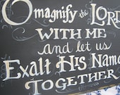 Hymn or favorite Bible passage designed on a Big, Bold Scripture Sign for your special place