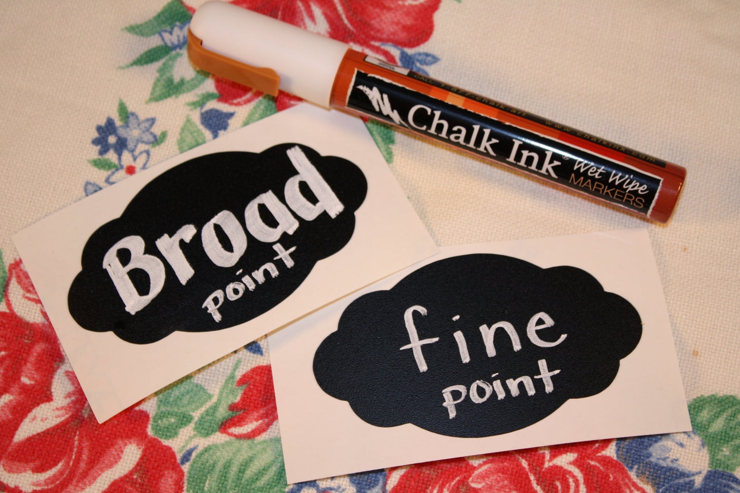 New 6mm Chisel Tip White Chalk Ink Chalkboard Vinyl Label Marker