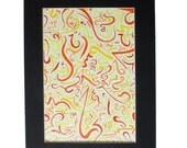 Orange & Yellow Abstract 11x14 Watercolour Painting