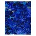 Blue, Teal, Aqua & Silver Impasto Textured Acrylic Art Painting