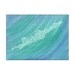 Blue Green & White 9x12 Original Watercolor Painting by theartofpieces