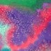 Original Watercolor Abstract Art Painting 5x7 - Pink, Blue, Green & Purple