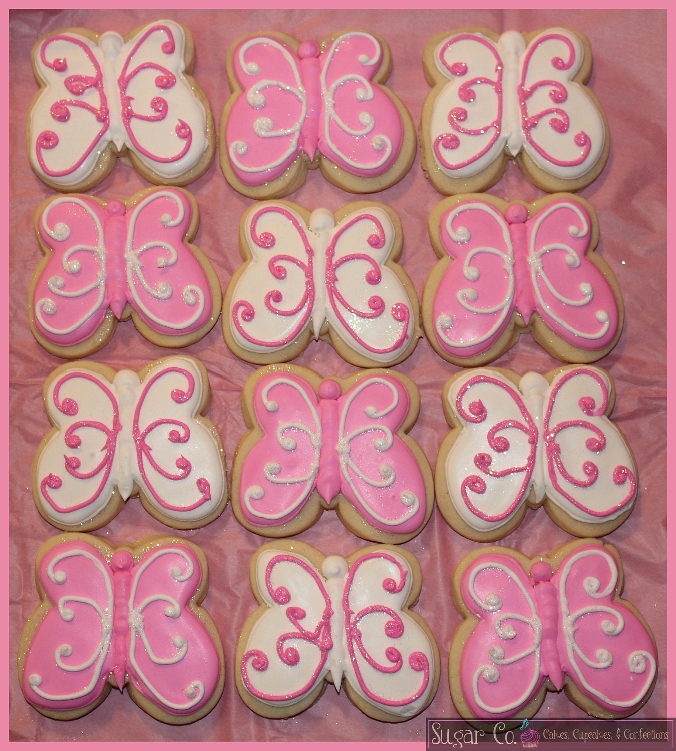 Sparkly Butterfly Cookies