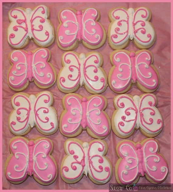 Sparkly Butterfly Cookies