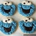 Cookie Monster  Inspired Sugar Cookies