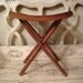 Vintage Folding Wooden Camp Stool
