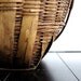 Large Woven Basket - Vintage Basket with Handles Rustic Storage, Laundry Basket, Planter