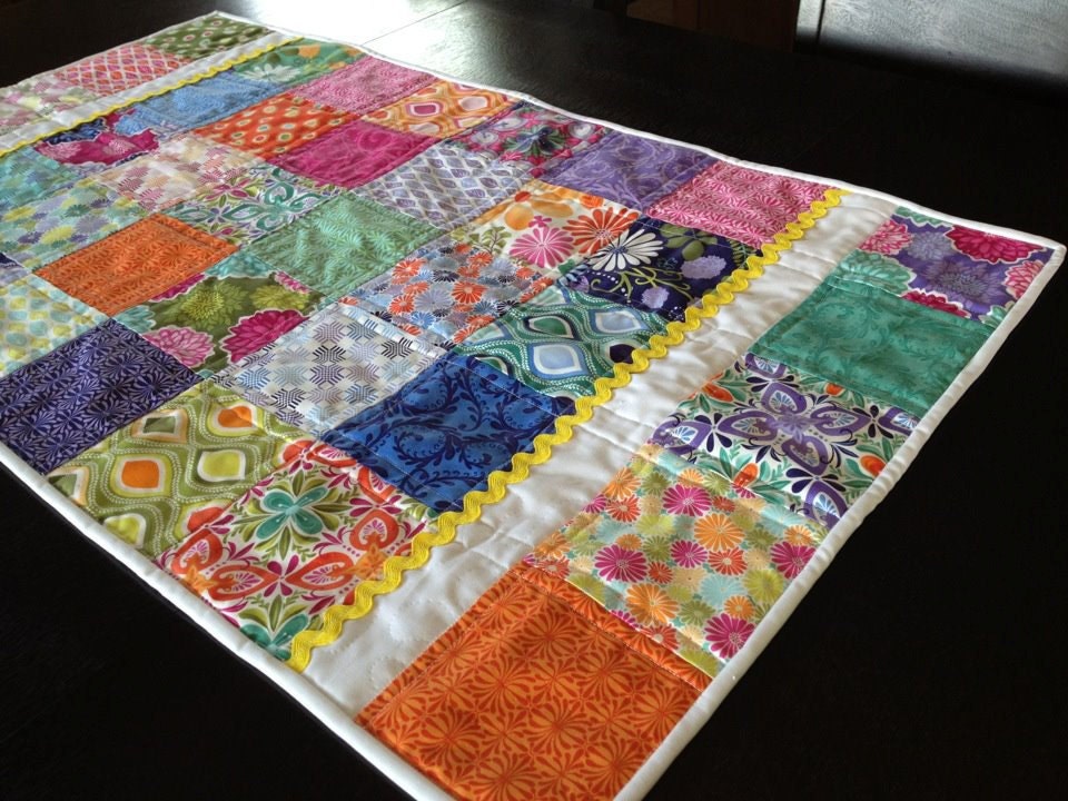Bright Modern Tablerunner featuring Terrain by Kate Spain for Moda