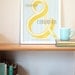 Ampersand Alice in Wonderland Quote - Curiouser and curiouser - 11x14 Typography Print - Lewis Carroll - Ampersand Typography Art