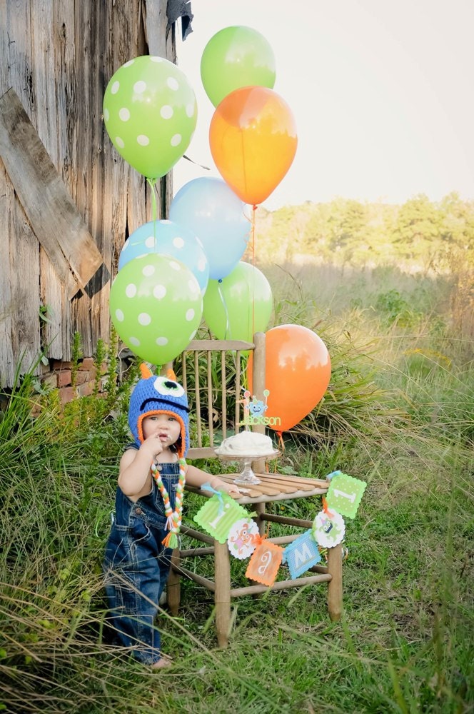 Monster Hat with Earflaps Any Size any colors Great for photo prop boy or girl FREE SHIPPING
