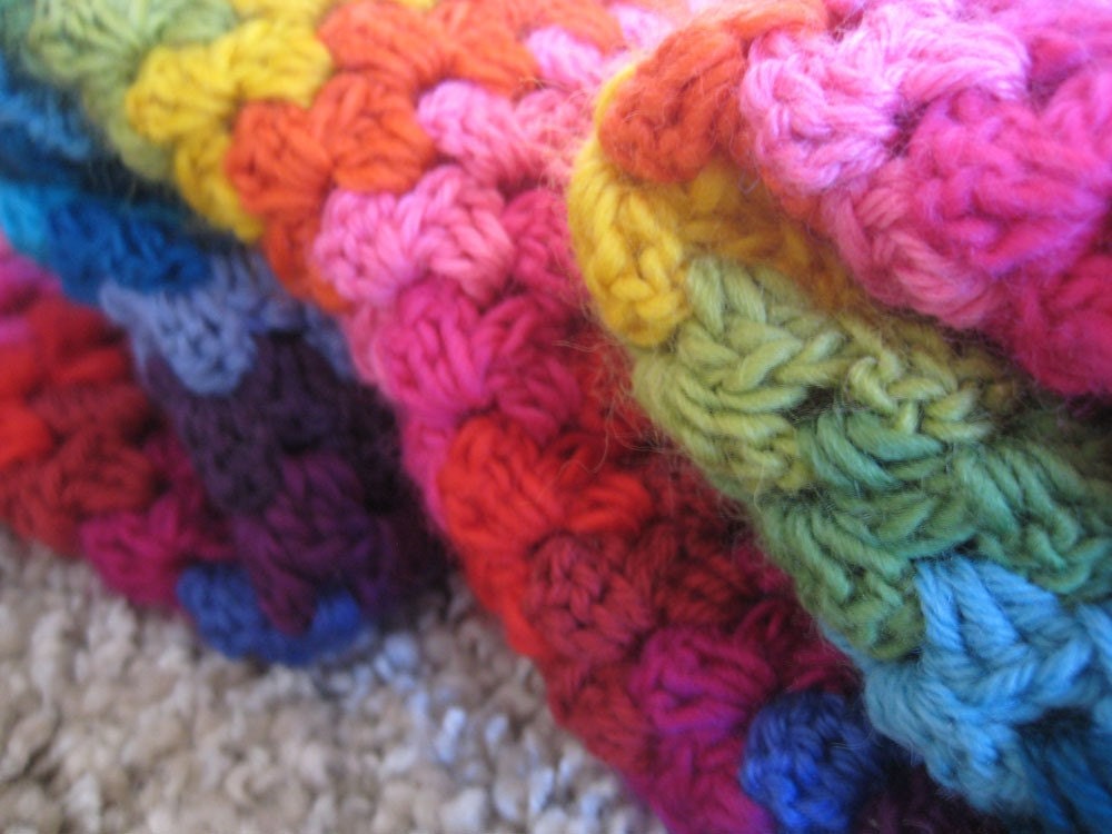 Maeve's Granny Stripe Blanket (26x28)