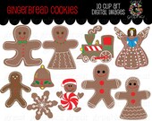 Christmas Clip Art Gingerbread Cookie clip art printable Christmas gingerbread cookie clip art digital clip art Christmas cookie clip art Il_170x135