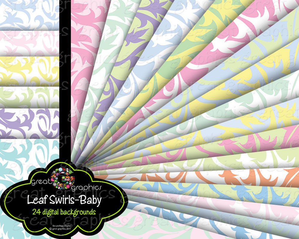 Digital Paper Printable Paper Baby Shower Digital Paper Printable Invitation Paper Pastel Background Paper - Instant Download Il_170x135