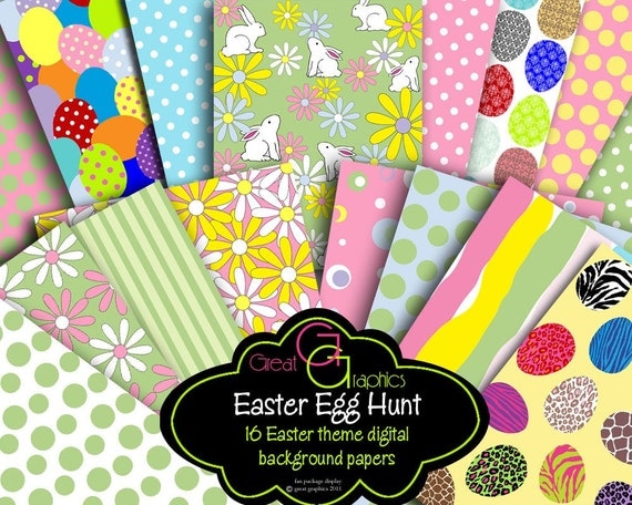 Easter Paper Digital Easter Digital Paper Printable Easter Party Paper Easter Background Instant Download Il_570xn