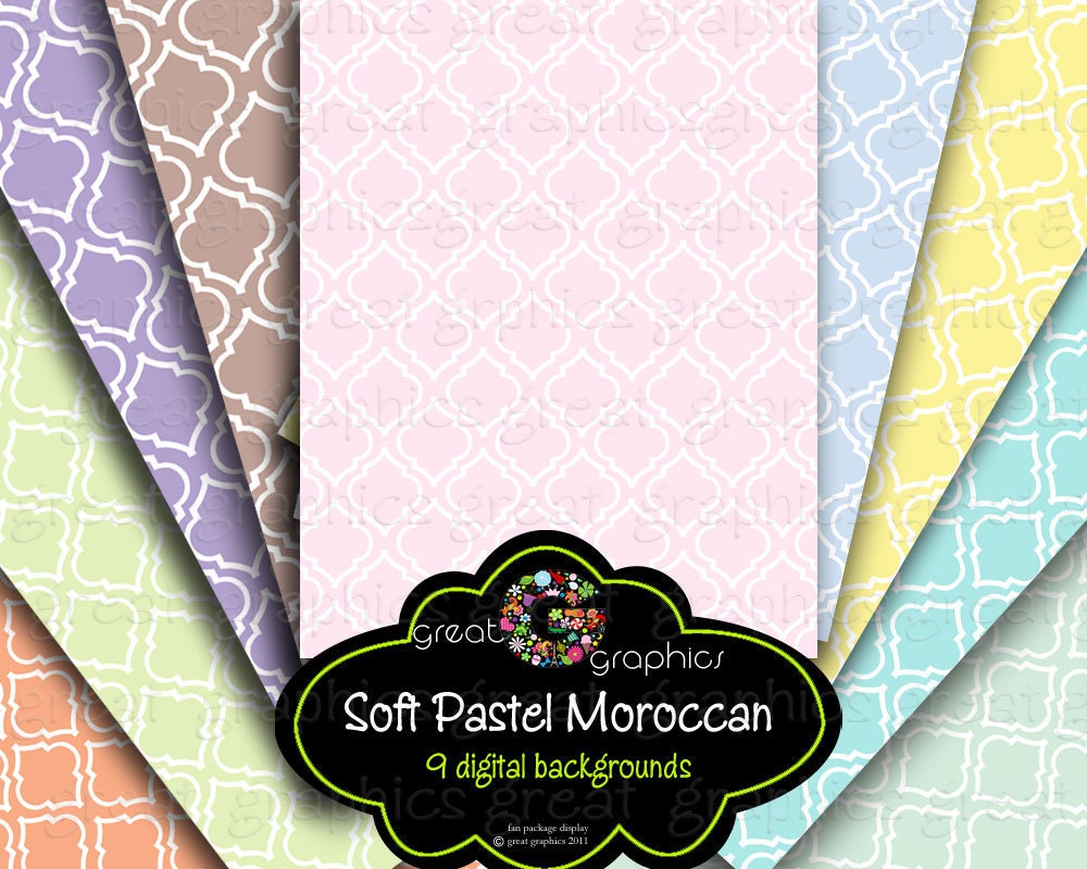 Moroccan Paper Digital Paper Moroccan Print Moroccan Digital Pattern Invitation Paper Instant Download Il_570xn